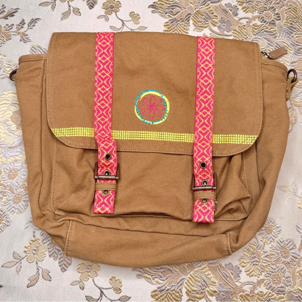 🎀 NEW Retired American Girl Lanie Clark Canvas Messenger Tote Bag